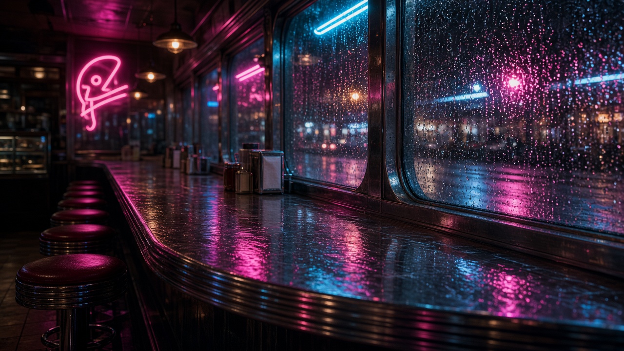 Diner sous la pluie