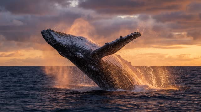 Baleine au couchant